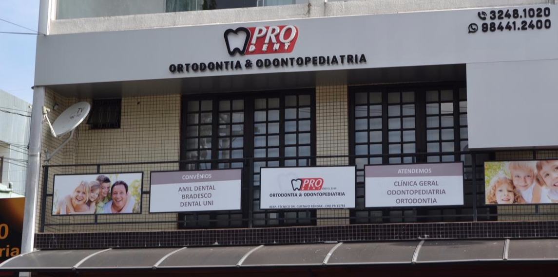 Fachada da Clínica PROdent CIC - Cidade Industrial